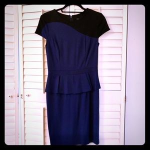 Cynthia Steffe | Peplum color block dress